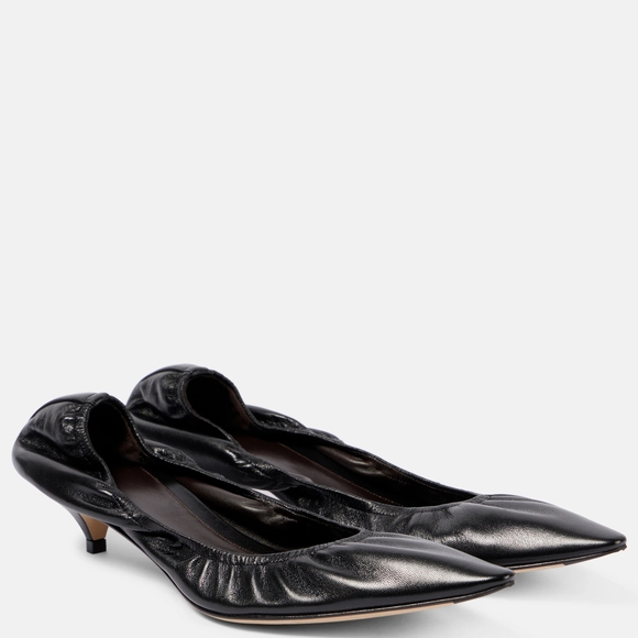 The Row Shoes - The Row Black Liisa Kitten Heels - Size 41